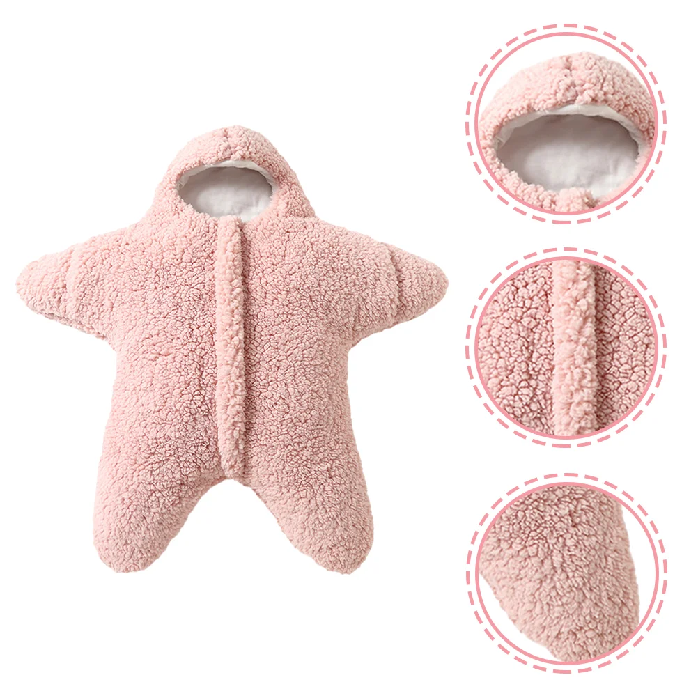 

Starfish Split Leg Sleeping Bag Wearable Blanket Receiving Blankets Girl Baby Wrap Swaddle Newborn Babies Cotton Infant Hat