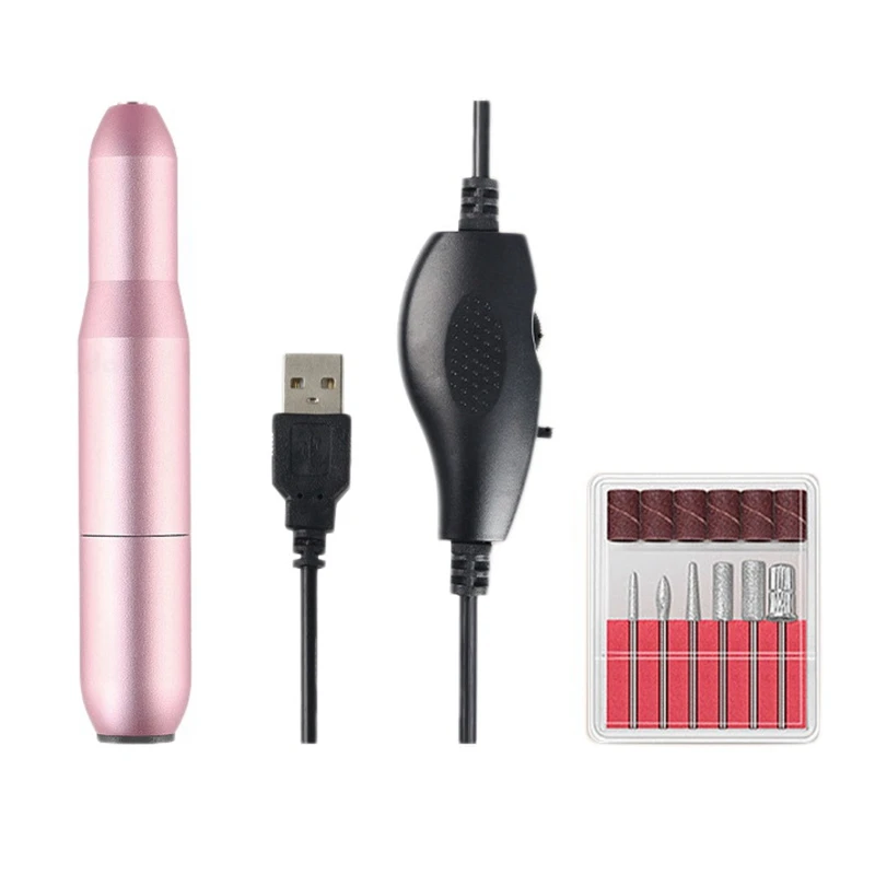 

Электрическая машинка для маникюра с USB-зарядкой, ручка для шлифовки и придания формы ногтям гель-лаку, инструменты для удаления омертвевше...