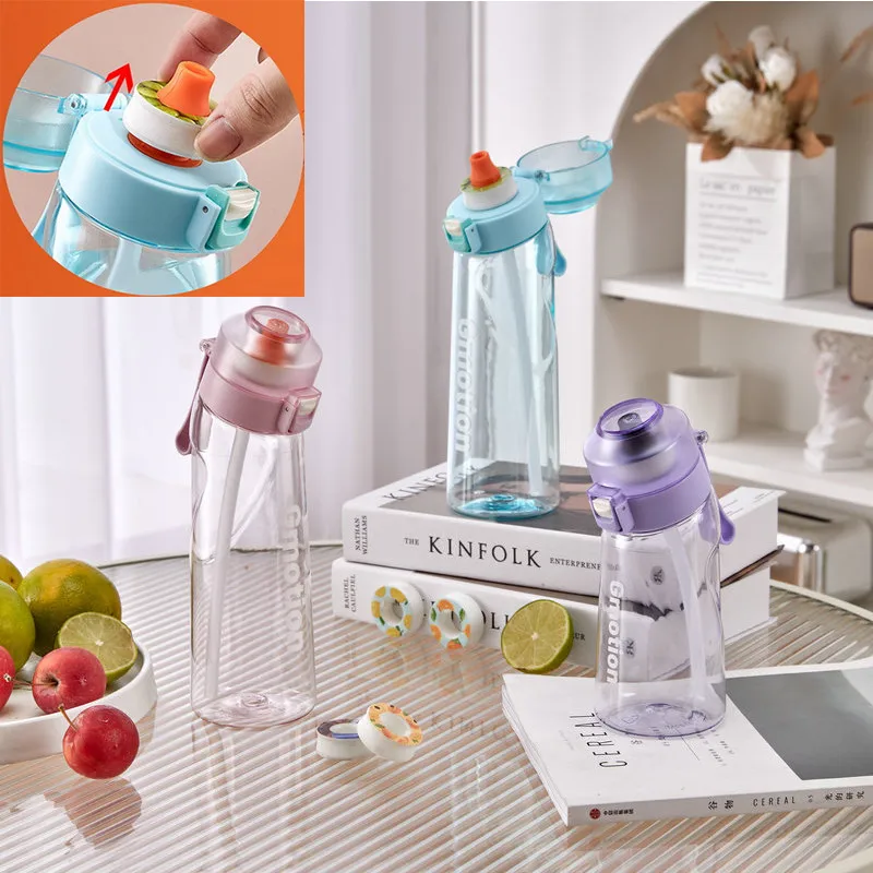 

2023 Air Fruit Fragrance Water Bottle Scent Water Cup Sports Up Water Bottle Suitable for Outdoor Gifts Jug Hiking 500/650ml