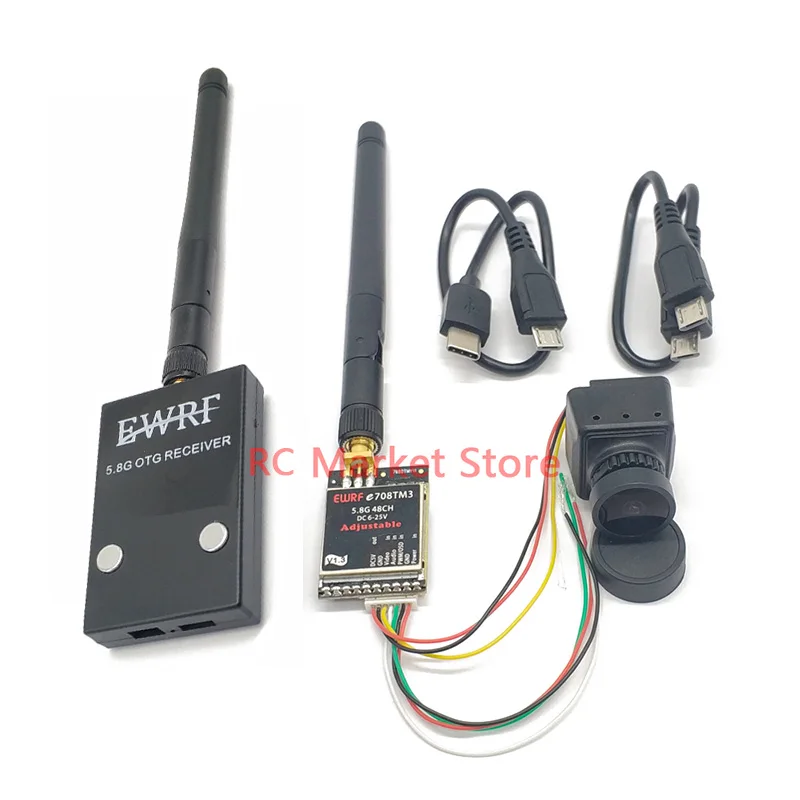 Новый приемник EWRF UVC передача видео OTG VR телефон Android + 5 8G 25 МВт/200 мВт/600 м