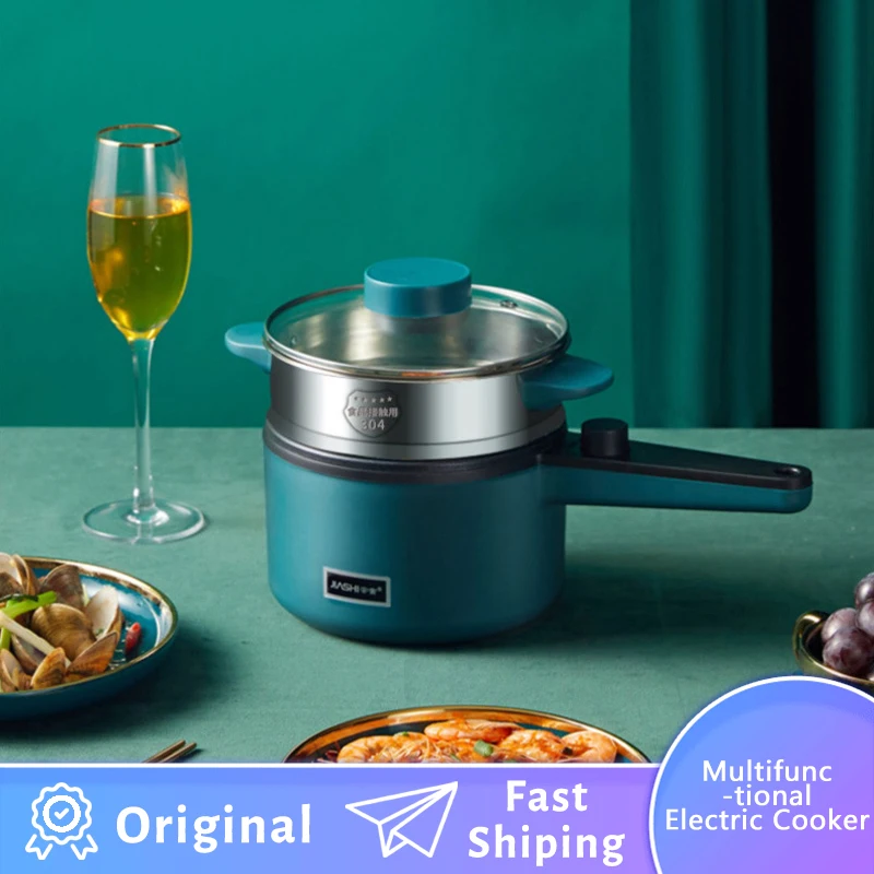 

Electric Cooking Pot Portable Multi Cooker Electric Skillet Grill Rice Frying Pan Electric Wok Multifunction Electric Frying Pan