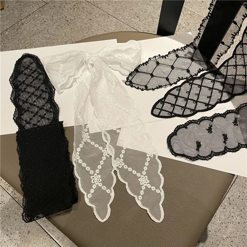 

Korean New Organza Hair Accessories Ribbon Headwear Hair Rope Twist Braid Bandage Lace Hair Ring Headbands