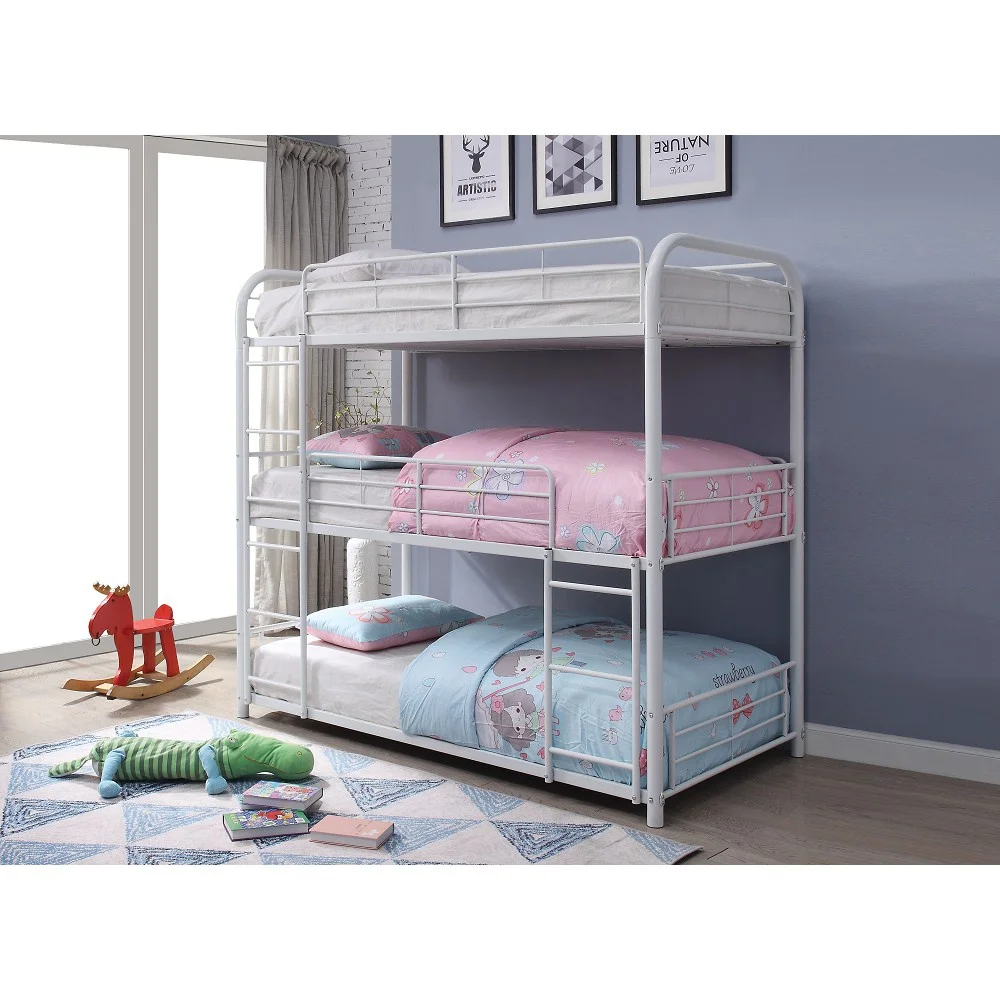 

Cairo Bunk Bed - Triple Full in White 38115