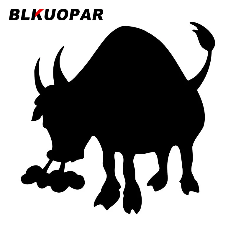 

BLKUOPAR Автомобильная наклейка с изображением быка Солнцезащитная креативная графика забавная индивидуальная Солнцезащитная окклюзия царап...