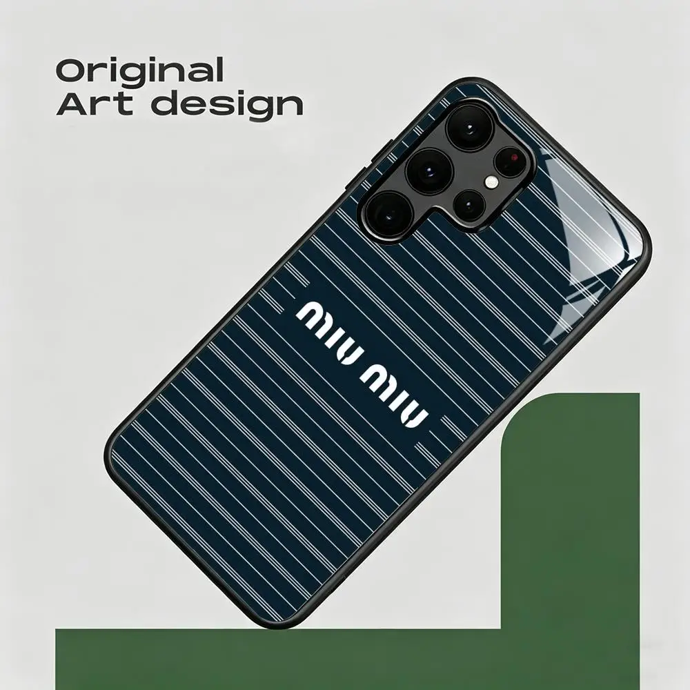 Фото Модный дизайн: Стеклянный магнитный чехол M-miu для Samsung S26 S25 S24 S23 S22 S21 S20 Plus Ultra Note20 №5