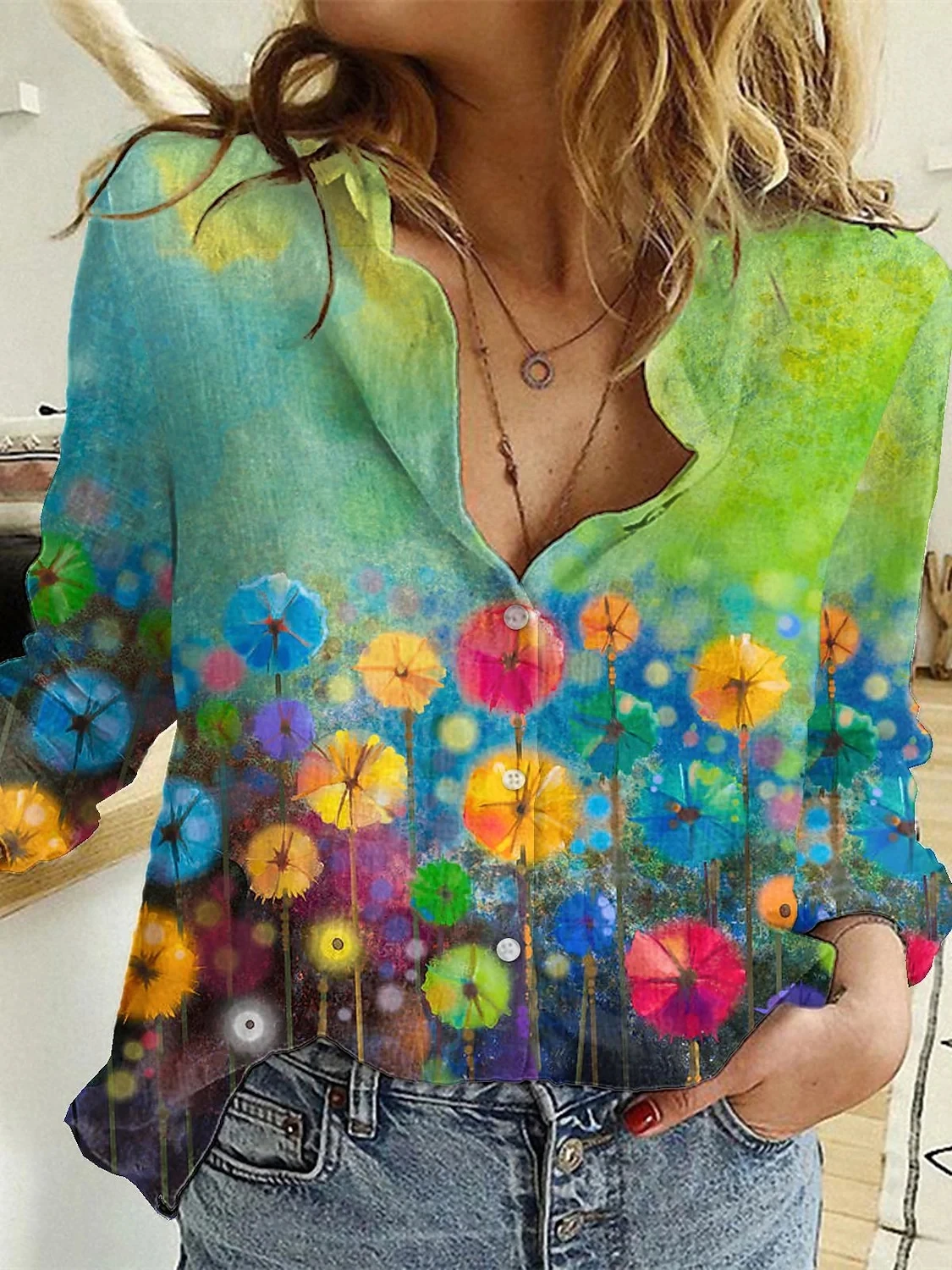 Элегантная Свободная Женская рубашка модная повседневная темпераментная