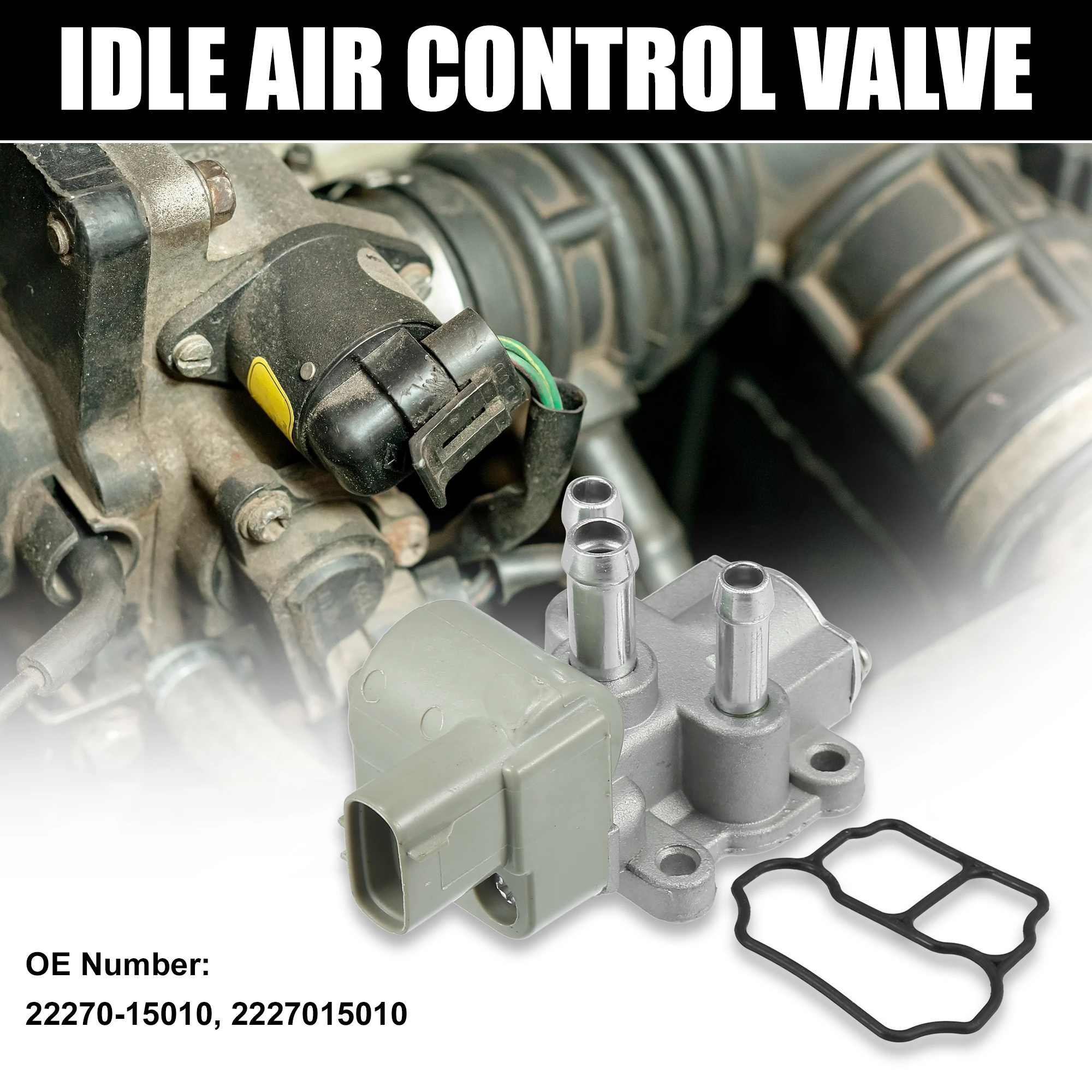 

Uxcell Car Idle Air Control Valve with Gasket 22270-15010 Replacement for Toyota Car Parts
