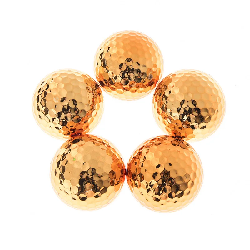 

1pc Golf Balls Novel Ball Golf Equipment Gold Color