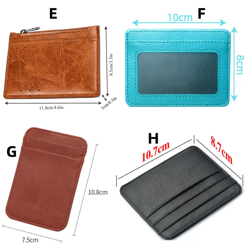 Женский ультратонкий кожаный чехол для кредитных карт |