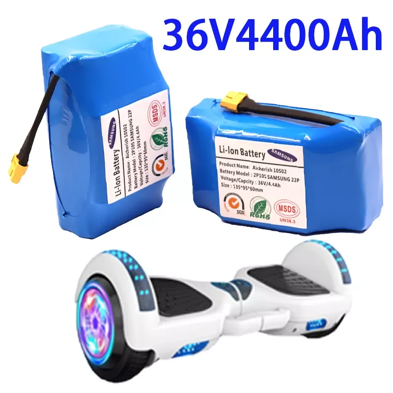 

Original 36v 4.4Ah Rechargeable Lithium Battery 10S2P 4400mAh 18650 Electric Self Balancing Scooter Twist Car Batteries Unicycle