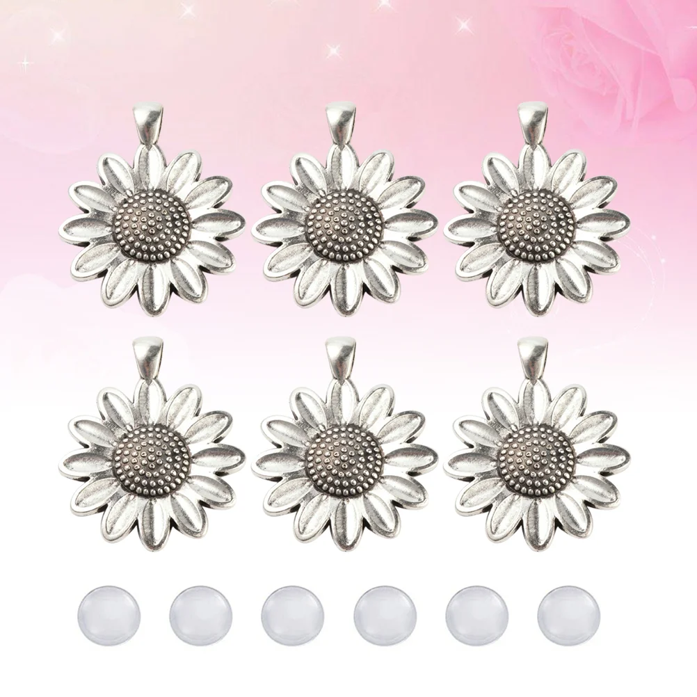 

10 Sets Delicate Flower Accessories Creative Floral Necklace DIY Acceories Charms Bracelets Functional Dome