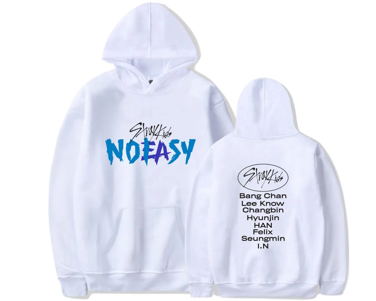 

Korea Band Stray Kids NoEasy Hoodies Men Women Sweatshirt Harajuku Streetwear Hoodie Loose Pullover Boys Girls To Women Clothing