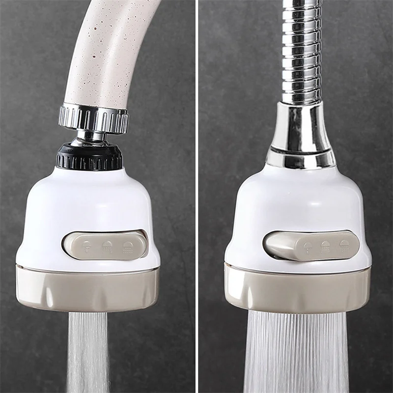 

3 Modes Aerator Faucet Water Saving Filter High Pressure Spray Nozzle 360° Rotate Flexible Aerator Diffuser Kitchen Accessories