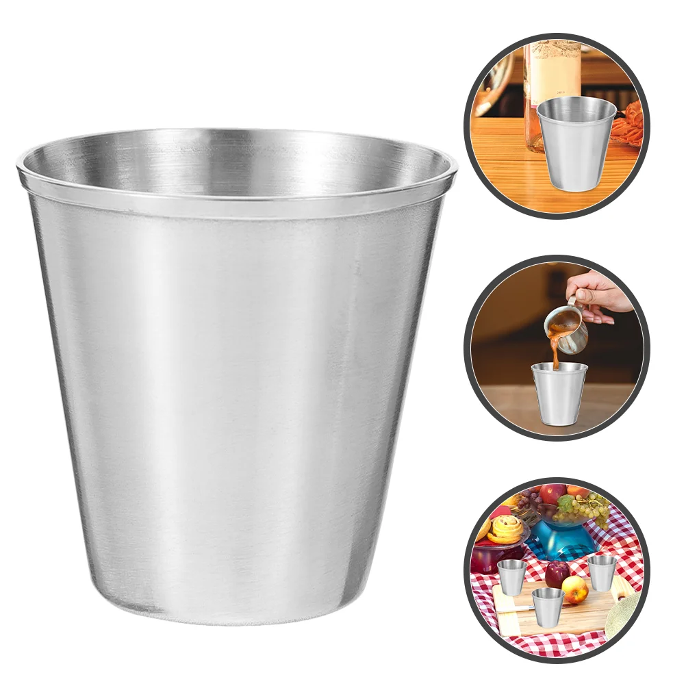 

18pcs Unbreakable Stainless Steel Shatterproof Cups Drinking Glasses Drinking Cups Coffee Cups