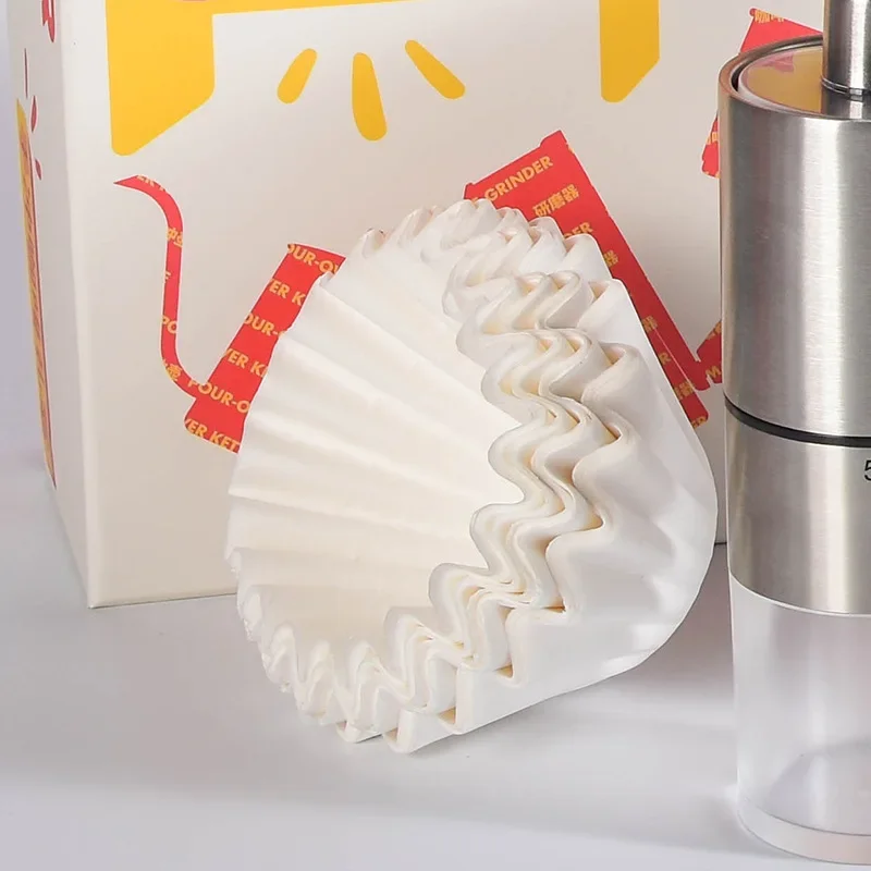 50/100 шт. фильтры для кофе ручной работы фильтровальная бумага в форме торта 155 чаши