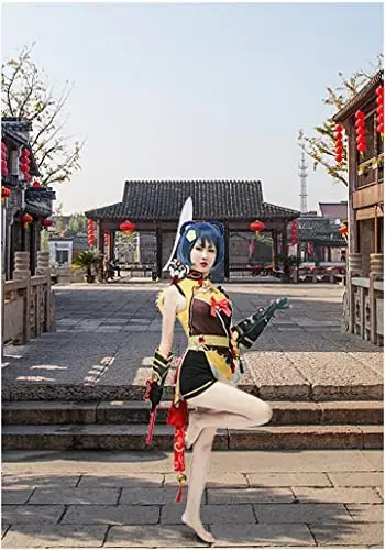 Женский костюм для косплея Xiangling, ударная одежда Genshin, аниме одежда (art.: 3920bf06f41d0) - 3920bf06f41d0
