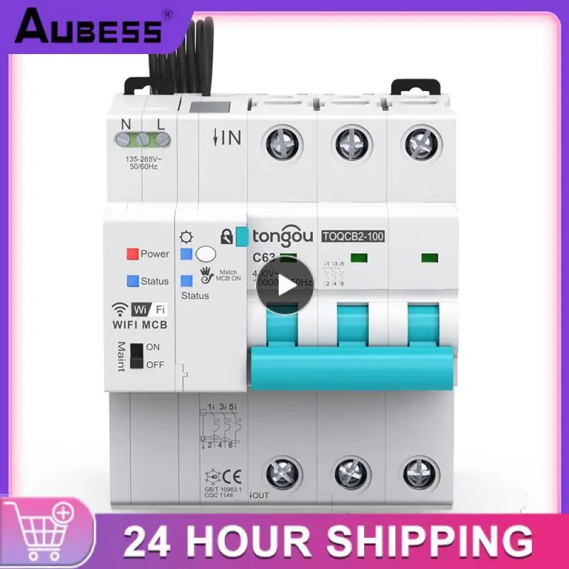 

2/3/5PCS Wifi Smart Reclosing Switch Timer Smart Life Wireless Automatic Mcb 3p 63a Remote Control Tuya Smart