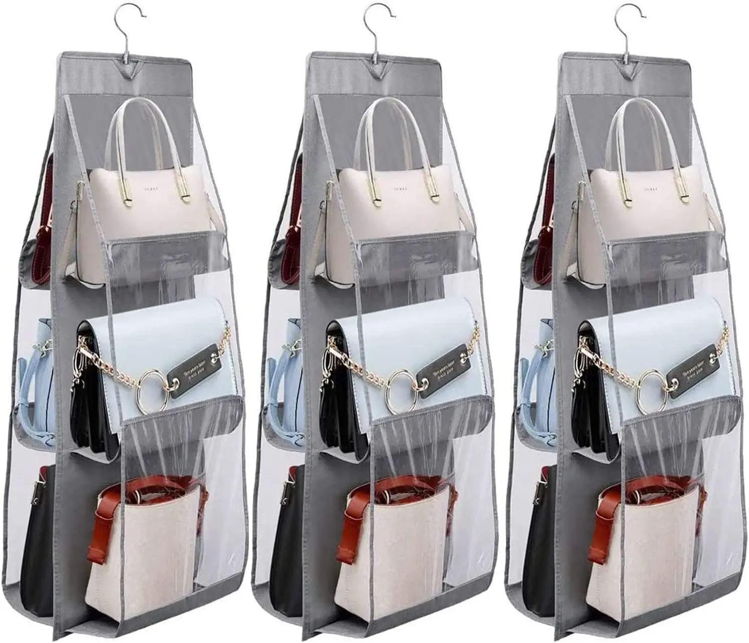 

Handbag Hanging Organizer Hanging Purse Organizer for Closet Organizers Shoe Bag Storage Hanger Oxford Cloth Closet Organizer