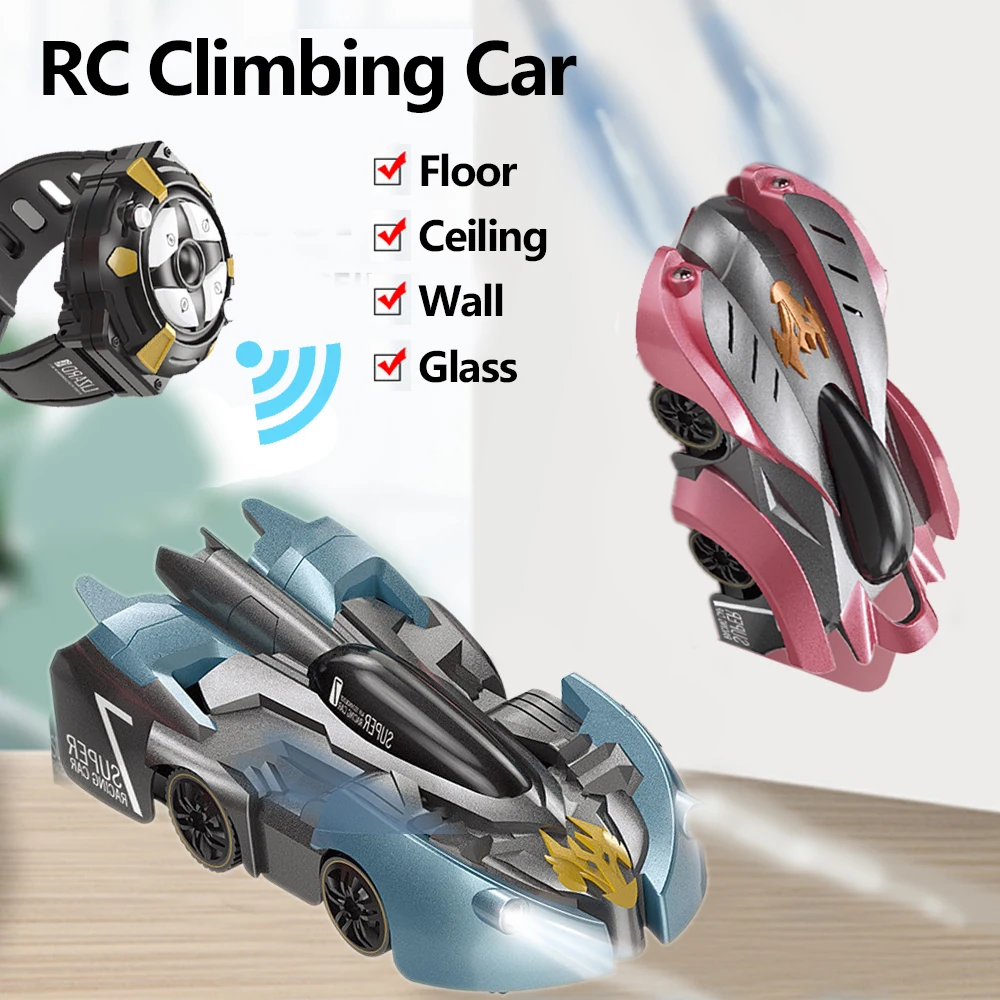

RC Car Climb Wall 2.4G Anti Gravity Climbing Remote Control Car 360 Rotating Stunt Car Climber Auto Toy for Kids Boy Girl Gift