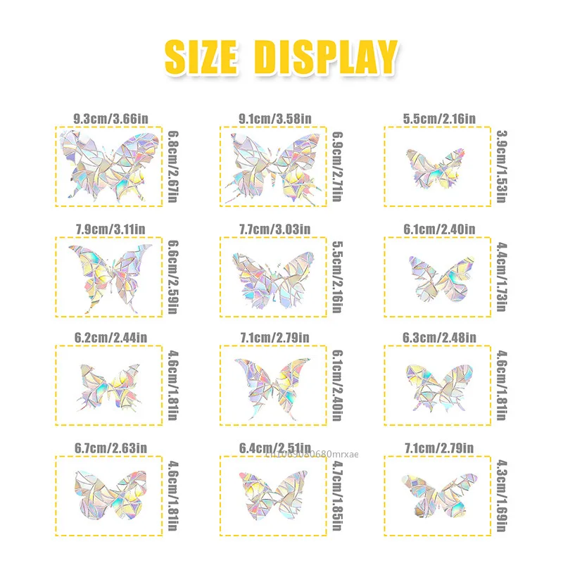 Наклейки на окна в виде бабочки радуги Ловец Солнца звезда призма искусство