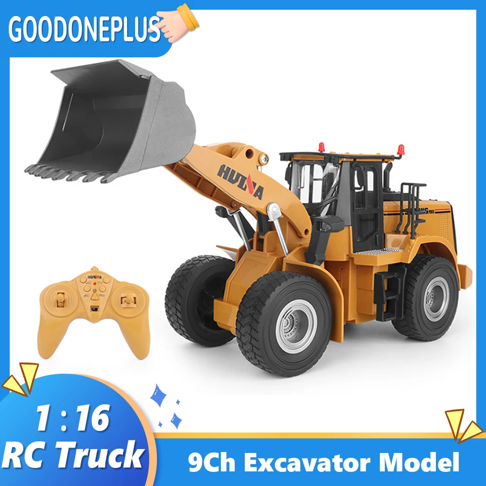 

Huina 567 Rc Truck 1:16 9Ch Excavator Cars Trucks Model Toy Bulldozer Tractor Rc Crawler Model Engineering Cars Toy for Boy