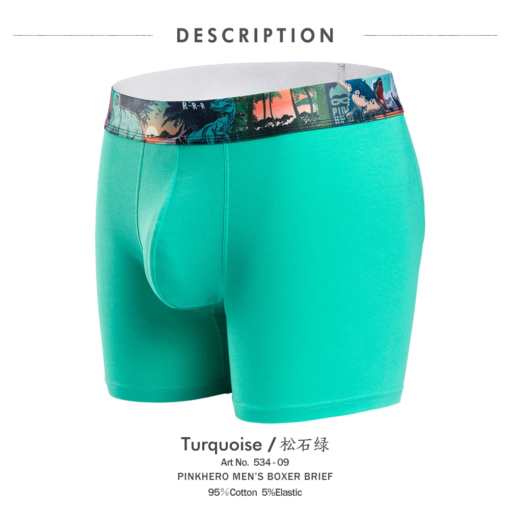 Новое высококачественное хлопковое Мужское нижнее белье PINK HEROES модные боксеры