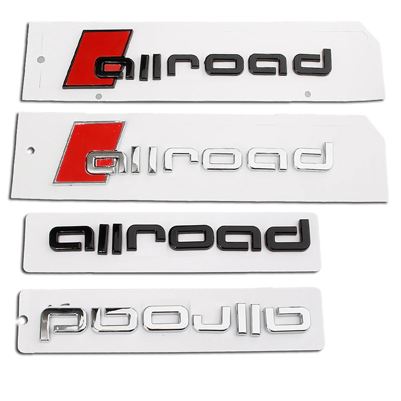 

Car 3D ABS Trunk Letters Logo Badge Emblem Styling Decals Sticker For Audi A4 B9 B7 B8 B6 A6 C5 C7 C8 C6 ALLROAD Accessories