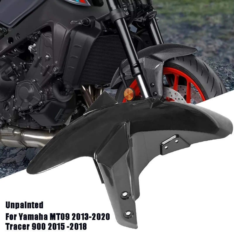 

Unpainted for Yamaha MT09 2013-2020 Tracer 900 2015-2019 Motorcycle Front Fender Splash Guard Protector Mudguard