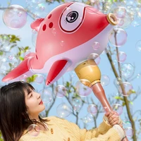 cartoon bubble gun electric inflatable dolphin bubble machine children toy outdoor soap bubbles balloon set toys for kids gifts