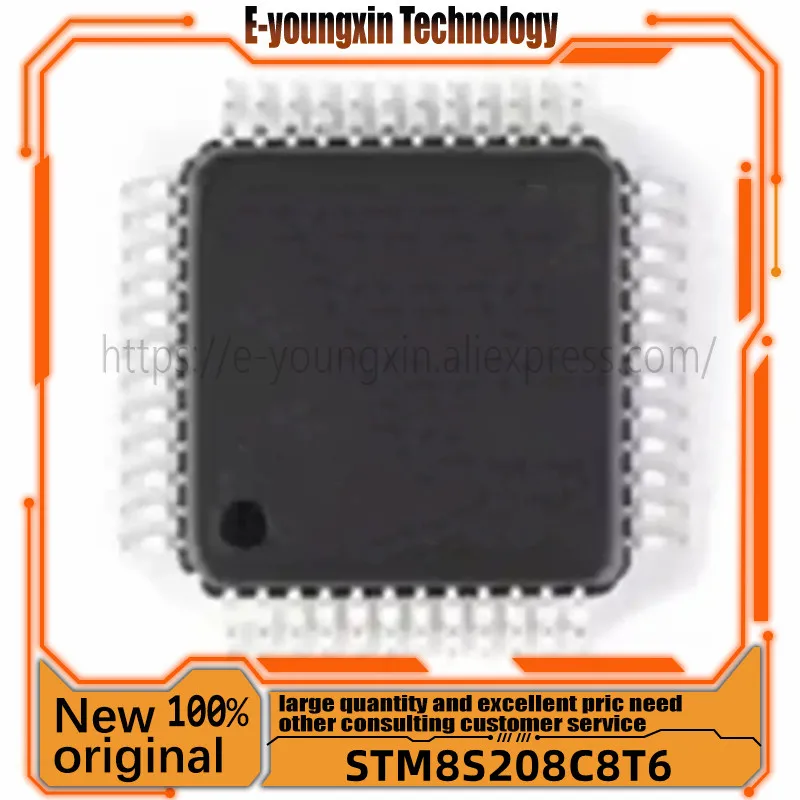 

10PCS/LOT STM8S208C8T6 STM8S208 C8T6 STM8S208C8Tb LQFP-48 New original
