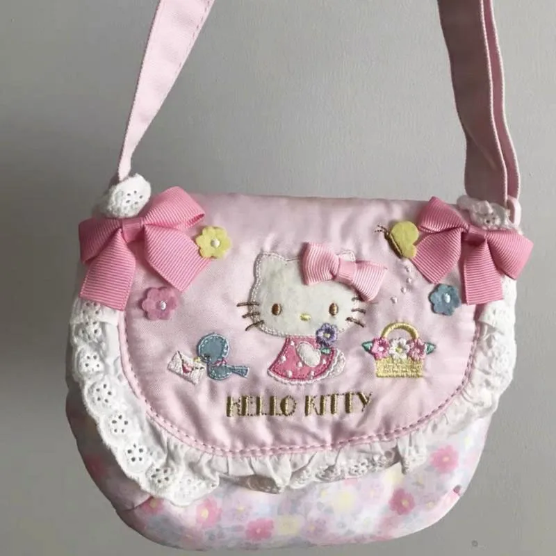 

Новая аниме сумка через плечо Hellokitty Sanrio, сумка-мессенджер, милая женская сумка, подарок другу на день рождения, игрушки для девочек