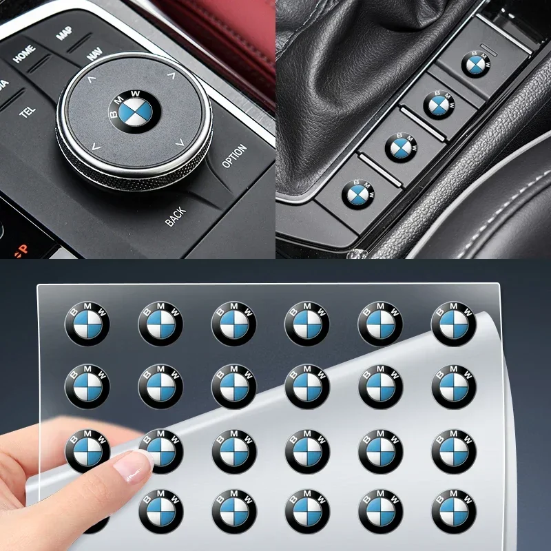 10 шт. наклейка на кнопку подъема окна автомобиля руль для BMW E46 E90 E60 F30 F10 E39 E36 F20 G30 G20