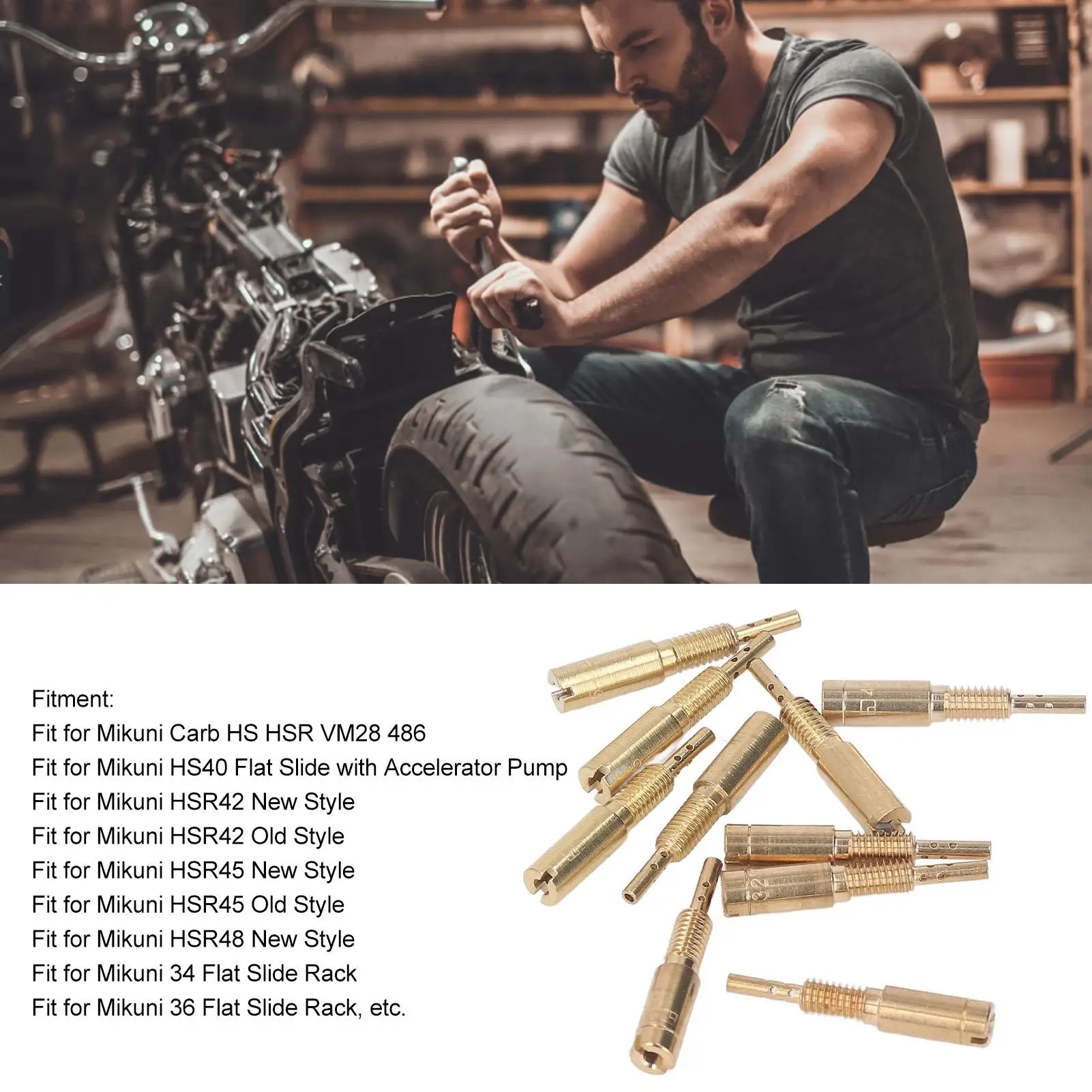 Карбюратор для pilot Slow Jet 15-25 30-40 комплекта Jets mikuni HS40 HSR42