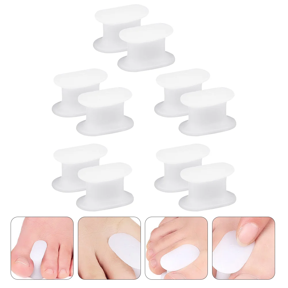 

5 Pairs Overlapping Toe Isolation Pad Big Toe Varus Valgus Toe Separator for Dorm Friend