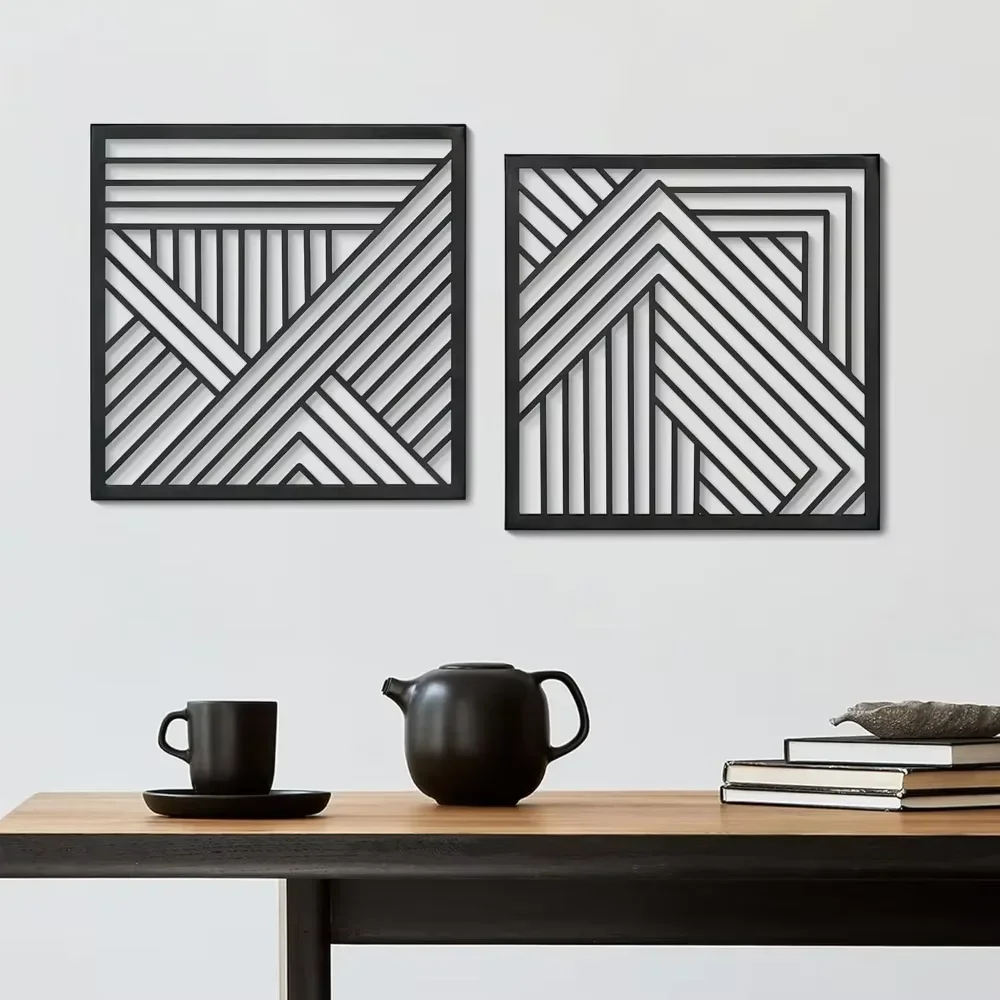 Металлические Настенные Художественные Деко Современная Геометрическая Форма