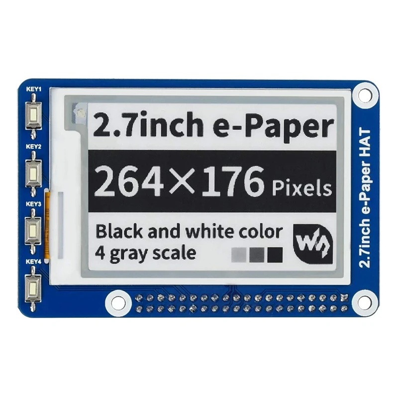 

Waveshare 2.7Inch SPI Eink E Paper Display Screen Module HAT For RPI Raspberry Pi Zero 2 W WH 3B Plus 3A 4