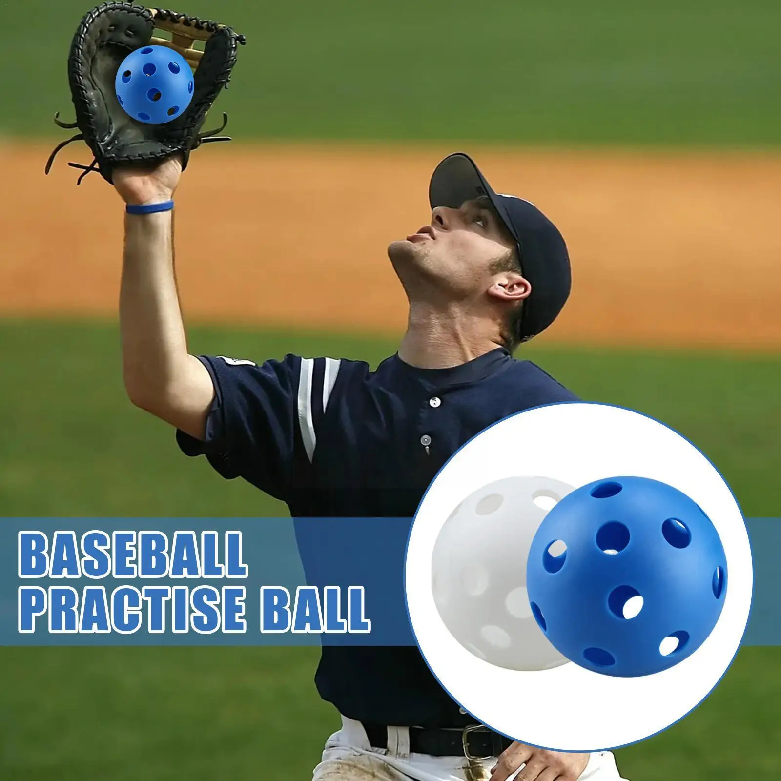 

10PCS Durable Outdoor 72mm Pickleball Balls 26 Holes Pickle Accessories Ballpractice Balls Pickleball Training J9K1