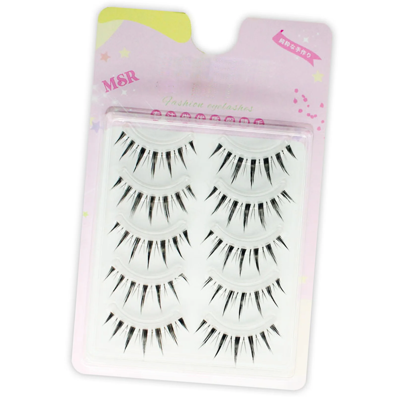 

Dense Curling Soft Fake Eyelashes Lightweight Slender Fluffy Soft Lashes for Women Girls Daily Wearing