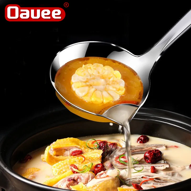 

1PC Stainless Steel Filter Oil Spoon Oil Soup Separator Household Kitchen Cooking Filter Drain Oil Soup Oil Spoon Fat Separator