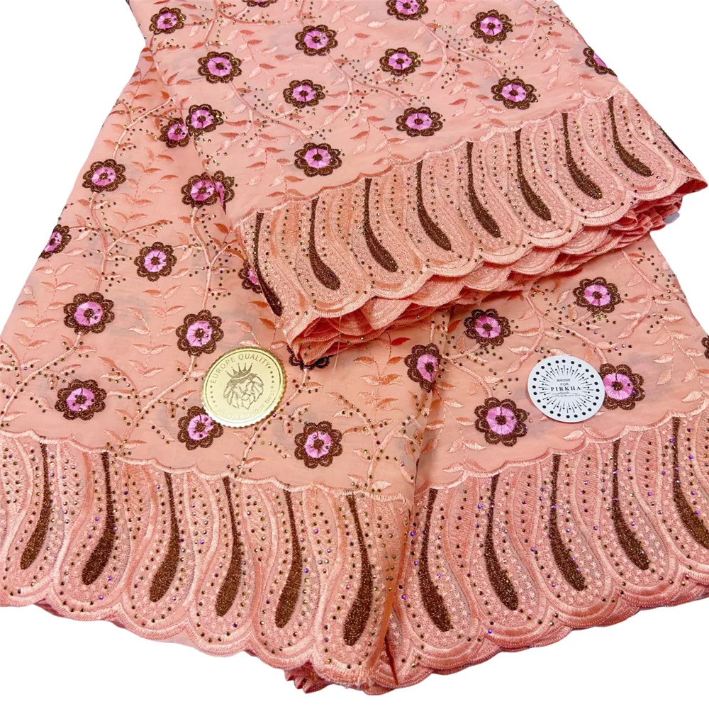 Швейцарское кружево Lafaya с камнями 100% хлопок 5 ярдов