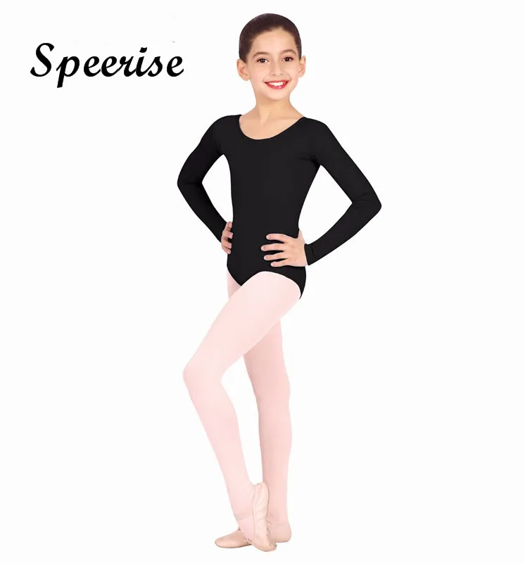 Speerise детский гимнастический трико с длинными рукавами для девочек купальник из