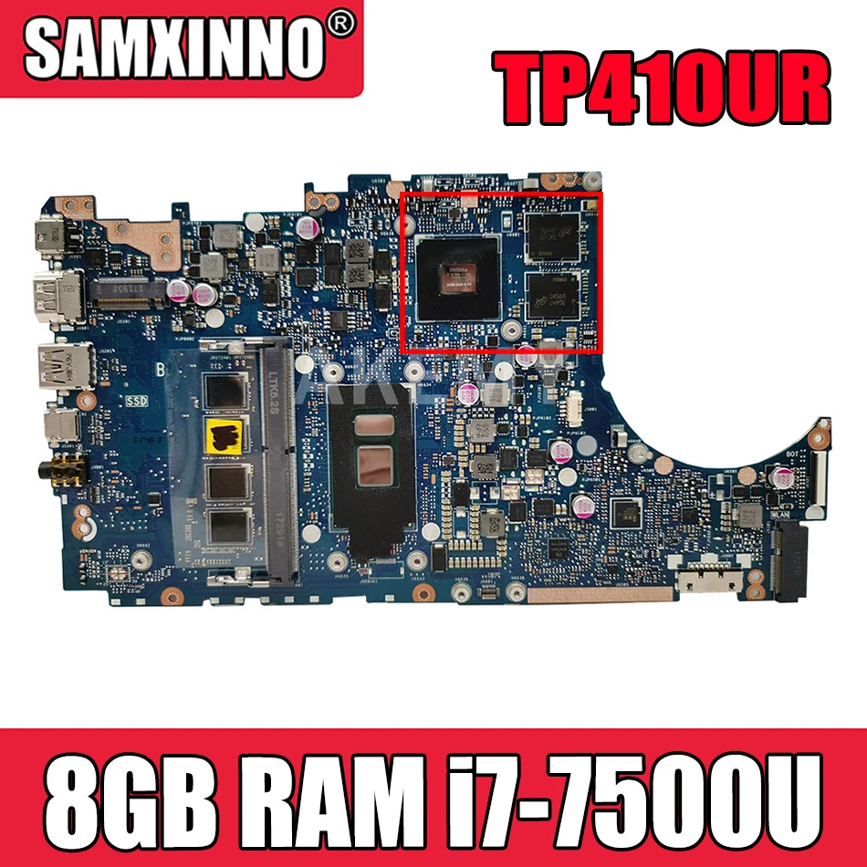 

Новинка, материнская плата TP410UR 8 Гб RAM/i7-7500U GeForce 930mx для ASUS VivoBook Flip 14 TP410UR TP410U, материнская плата Laotop