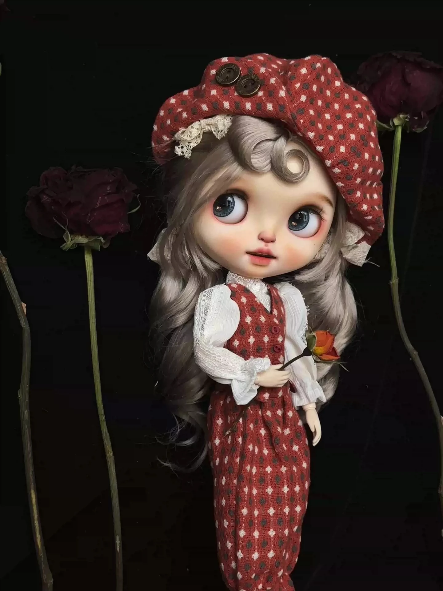 

Одежда для куклы Dula, платье, красная юбка в стиле ретро Blythe ob24 ob22 Azone Licca ICY jerfish 1/6, аксессуары для шарнирных кукол
