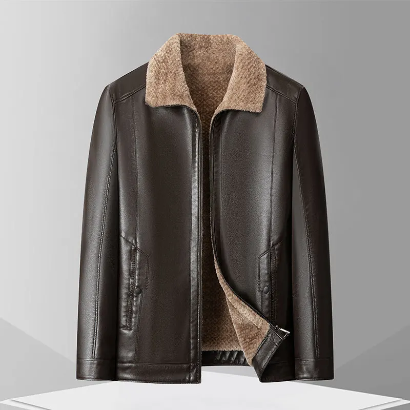 Новое поступление модная очень большая зимняя мужская куртка с лацканами и