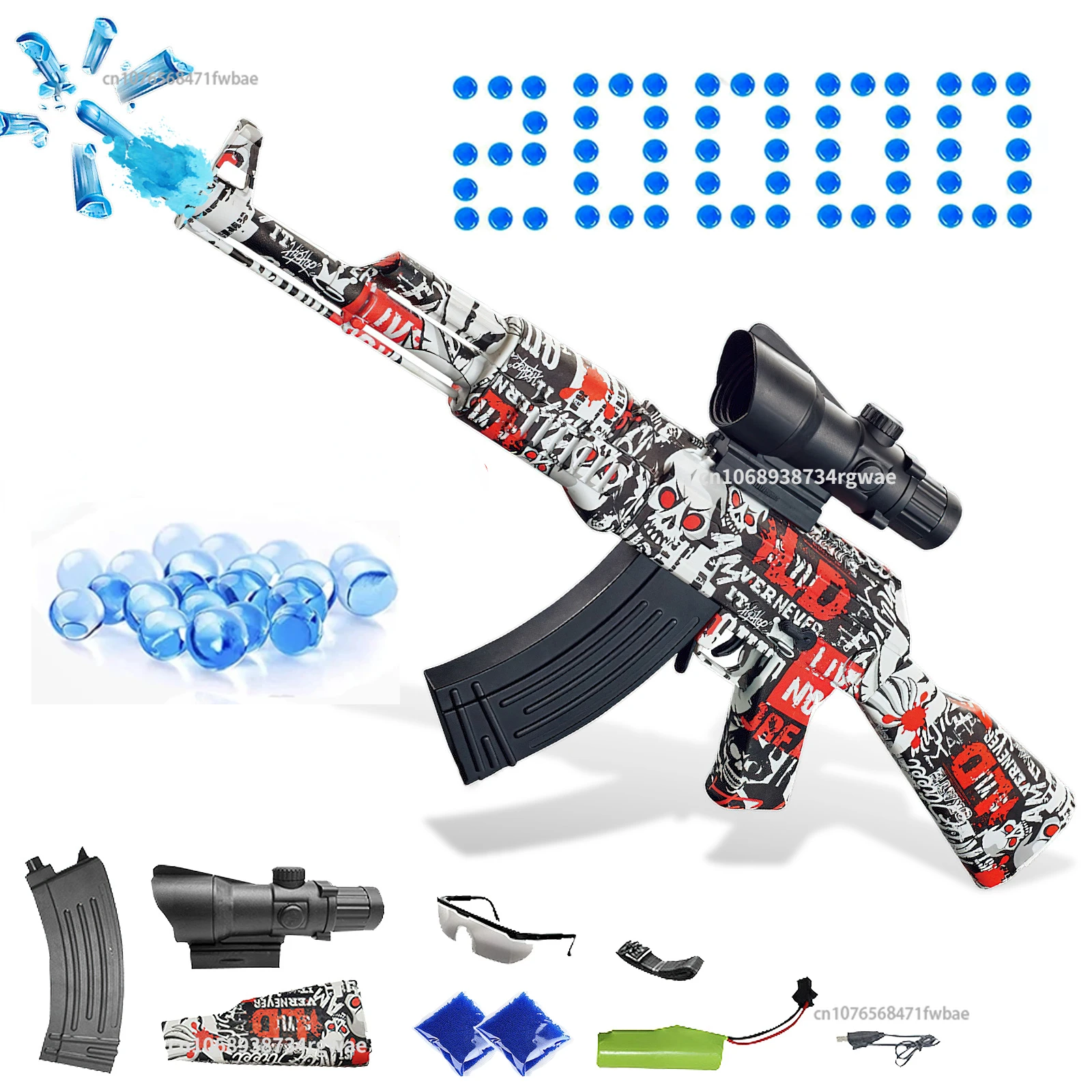 

AK47 Gel Blaster Gun Toy Gun Electric Burst Gel Water Bomb Gun For Outdoor Activities Game Shooter Weapon Gel Bullet Gun Gifts