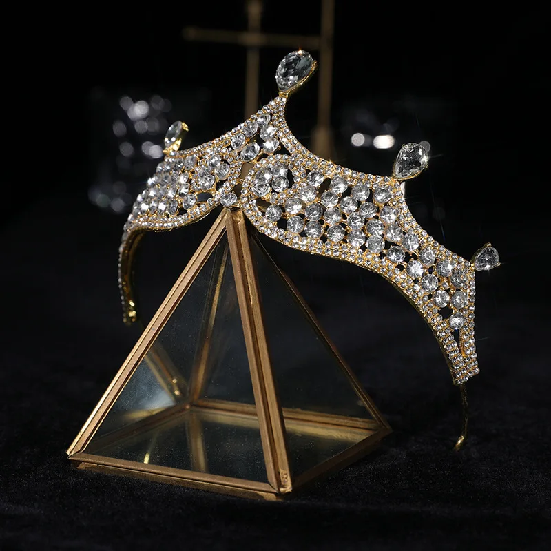 

Gold Crown Electroplating High-end Yarn Bridal Jewelry