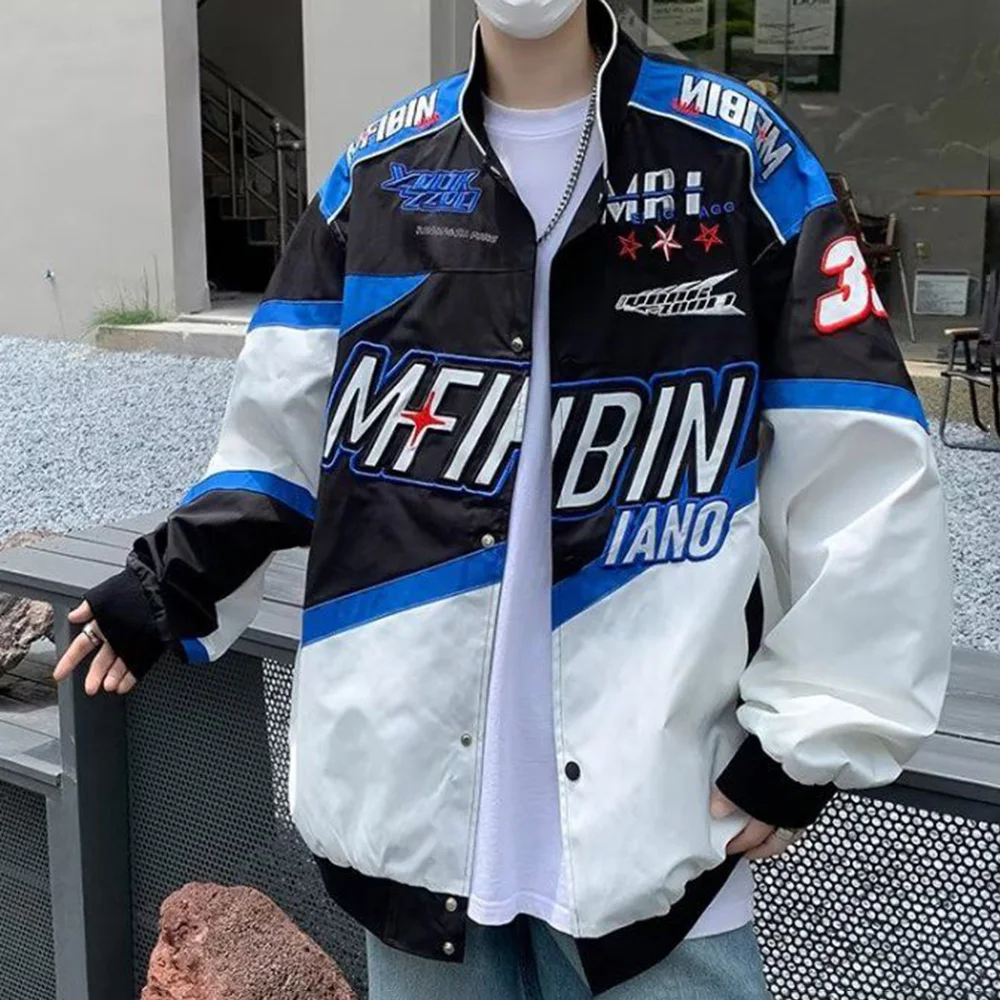 Повседневный гоночный костюм American Street в стиле хип-хоп Мужская мотоциклетная