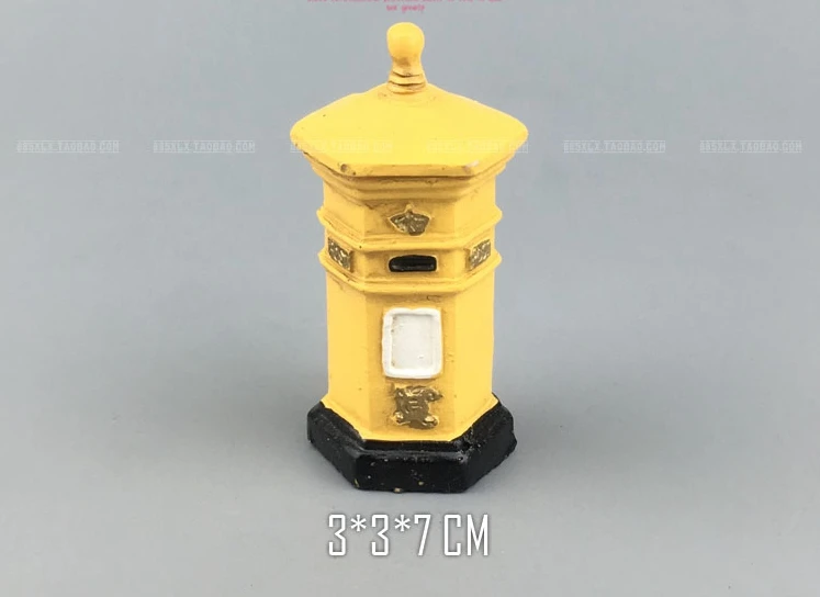 

resin figure mental psychological sand table game box court therapy yellow Mailbox model