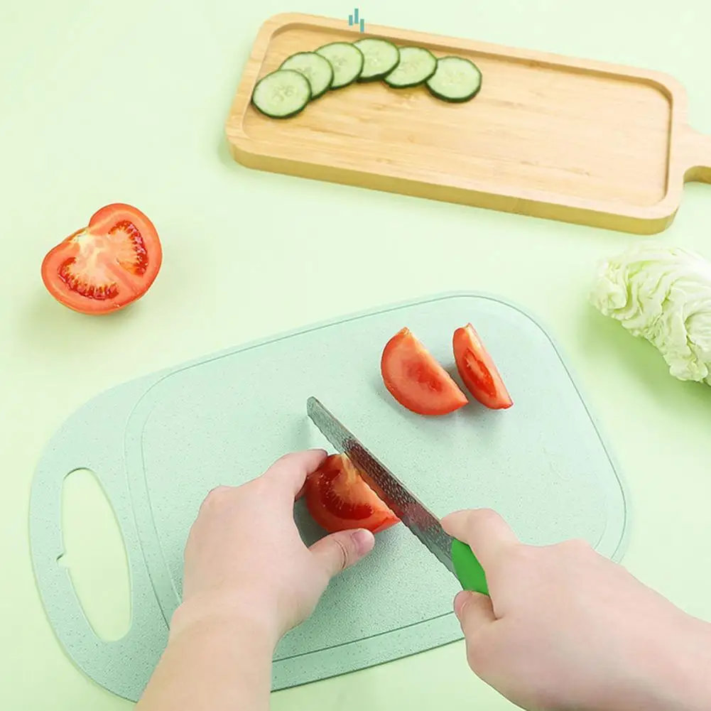 

Cutting Board Practical Comfortable Grip Rounded Edges Mini Non-Slip Food Slicing Cut Chopping Block Kitchen Supply