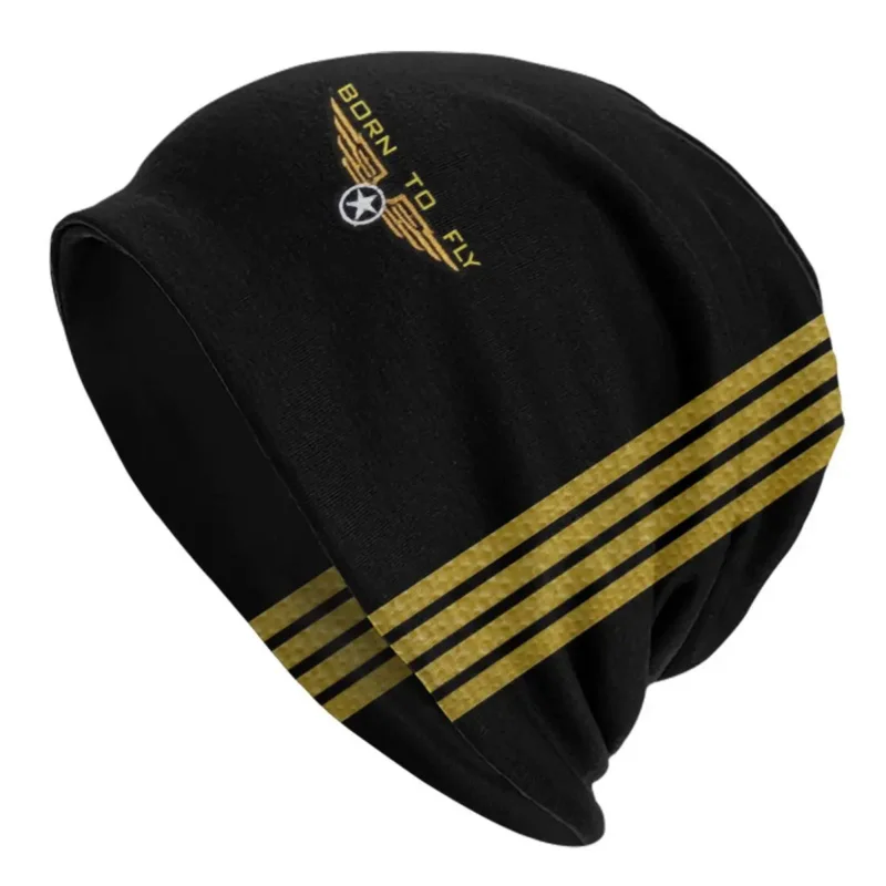 

Born To Fly Flight Pilot Bonnet Hats Hip Hop Knitting Hat Autumn Winter Warm Flying Aviation Aviator Skullies Beanies Caps